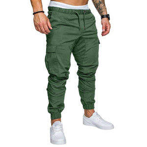 Autumn Men Pants Hip Hop Harem Joggers Pants 2020 New Male Trousers Mens Joggers Solid Multi-pocket Pants Sweatpants M-4XL