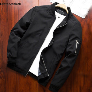 Men Bomber Jacket Thin Slim Long Sleeve baseball Jackets Windbreaker Zipper Windbreaker Jacket Male Outwear Brand Clothing 6580