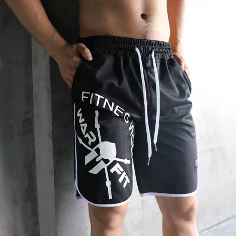 2019 New Arrival Summer Fashion Brand Men Gyms Shorts Fitness Bodybuilding Short Pants Beach Shorts Elastic Waist Shorts