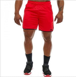 New Men Fitness Bodybuilding Shorts Man Summer  Workout Male Breathable Mesh Quick Dry Sportswear Jogger Beach Short Pants